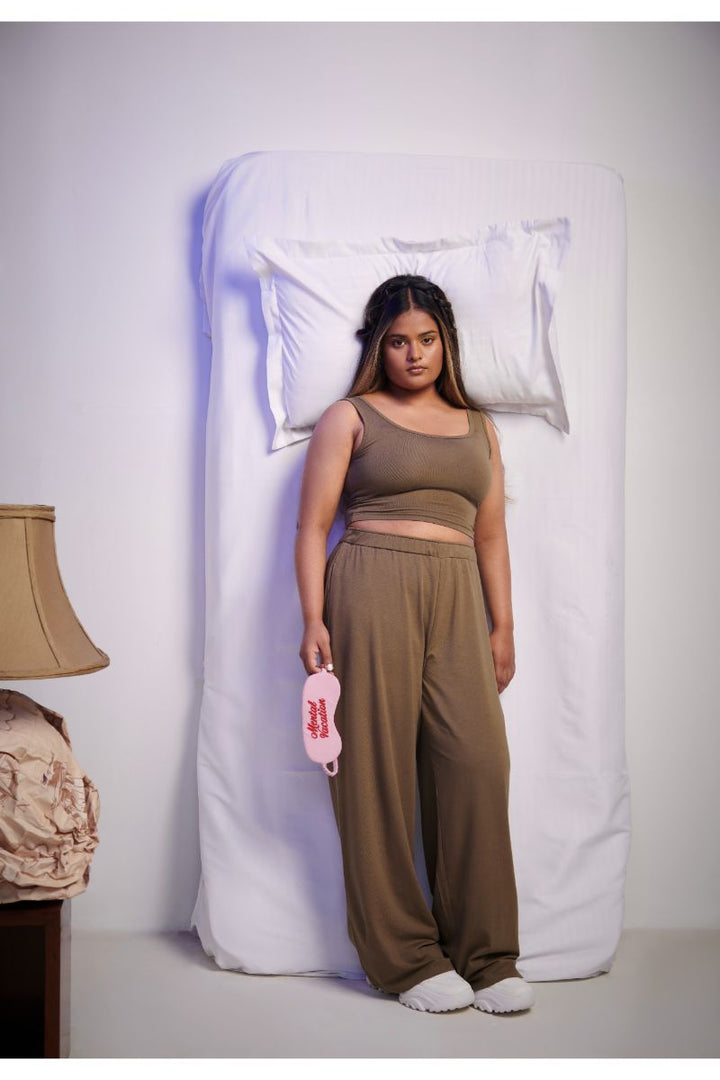 Olive Supima® Set with Crop Top