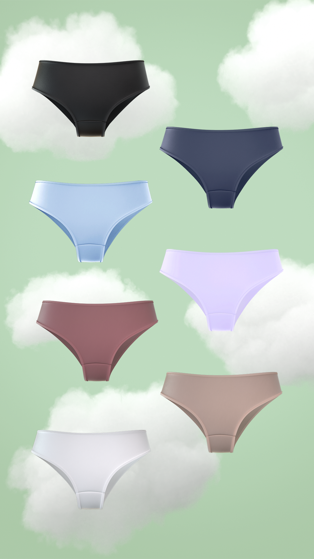7-Pack Supima Modal Brief Nessies- Bold Mix