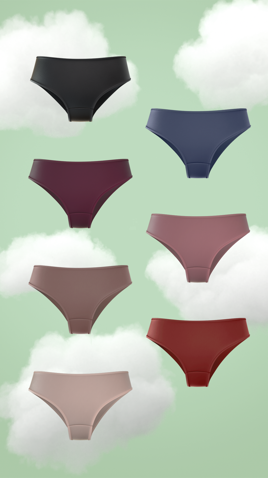 7-Pack Supima Modal Brief Nessies-calm mix