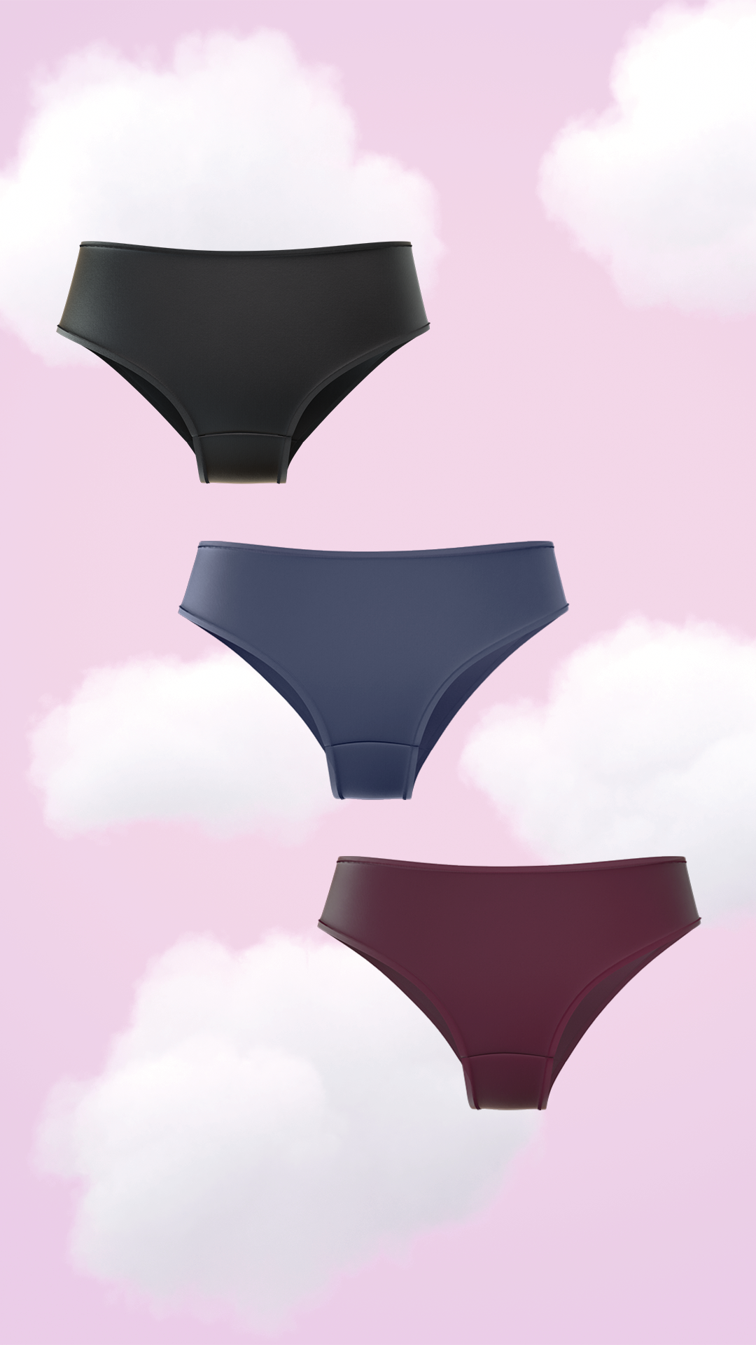 3-Pack Supima Modal Hipster Nessies -The Dusk
