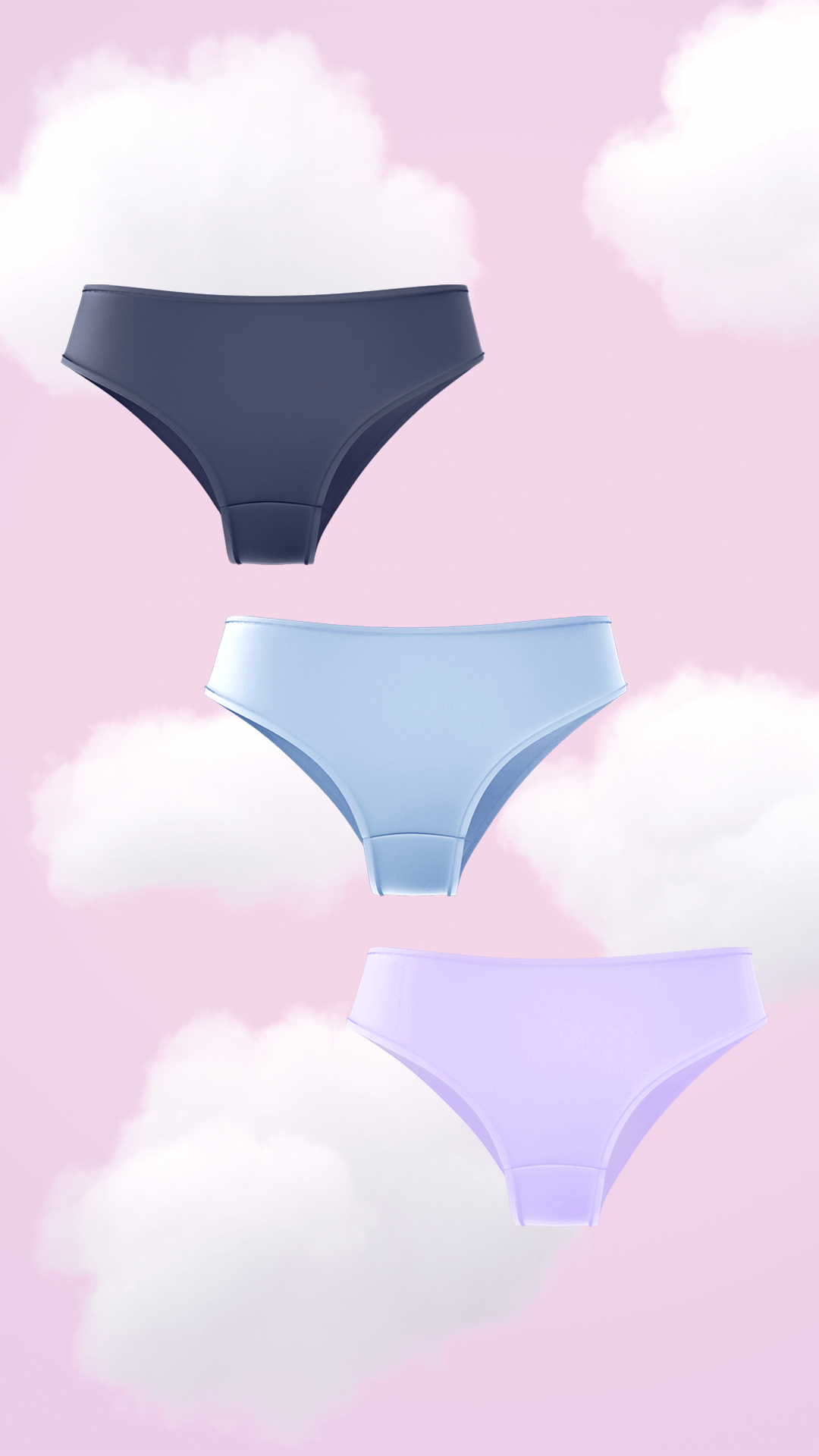 3-Pack Supima Modal Hipster Nessies- The Haze