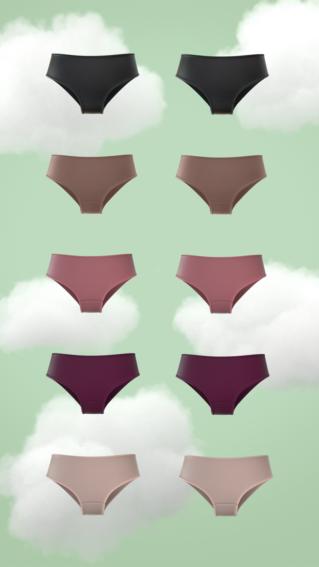 10-Pack Supima Modal Brief Nessies -Warm Neutrals