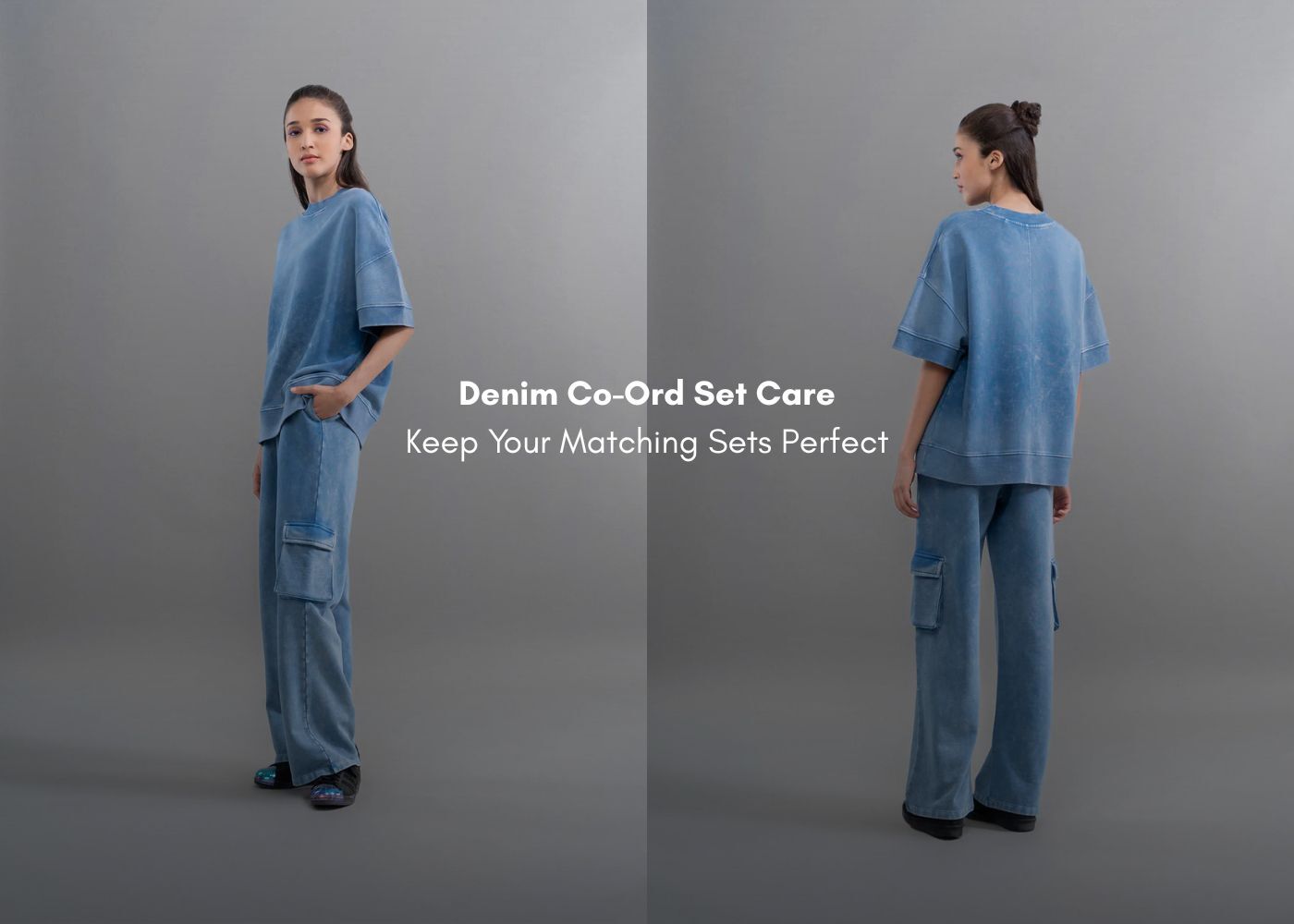 Denim Co-ord Set Care
