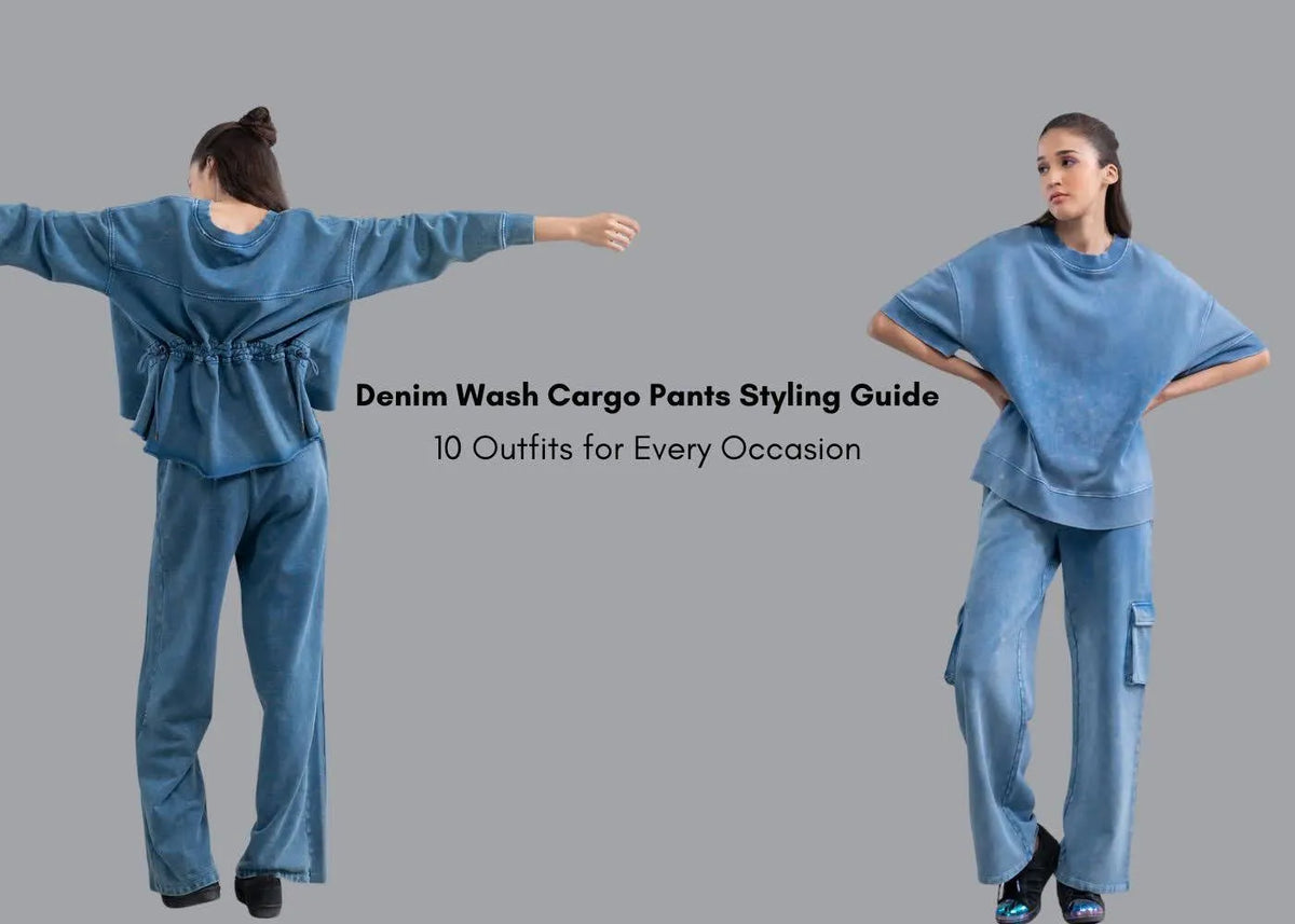 Denim Wash Cargo Pants Styling: 10 Outfits for Every Look