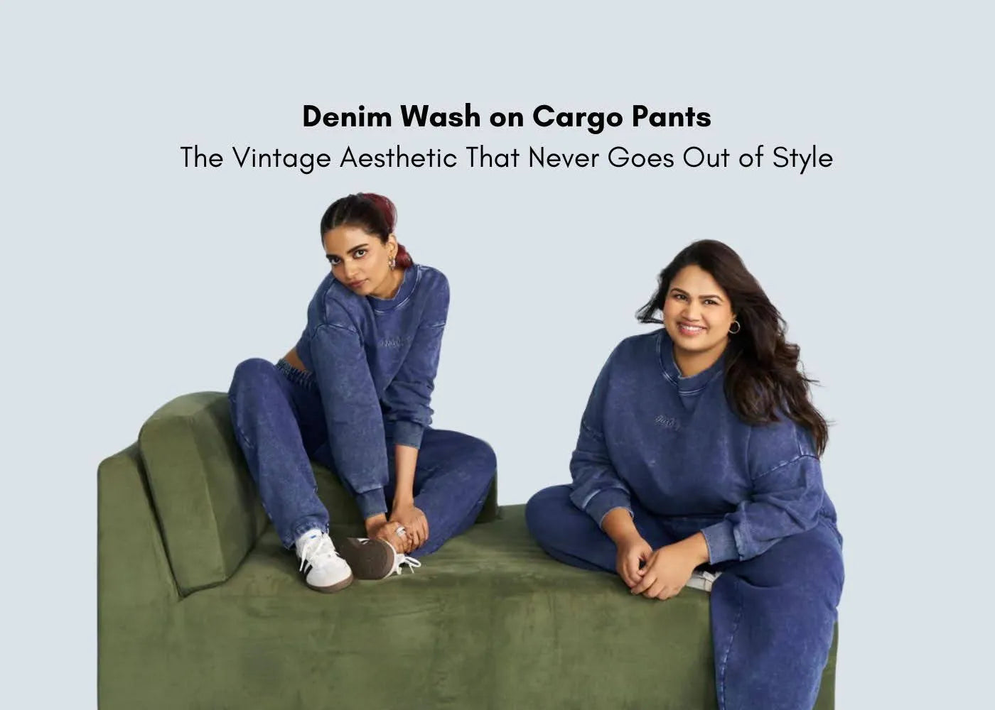 Denim Wash on Cargo Pants