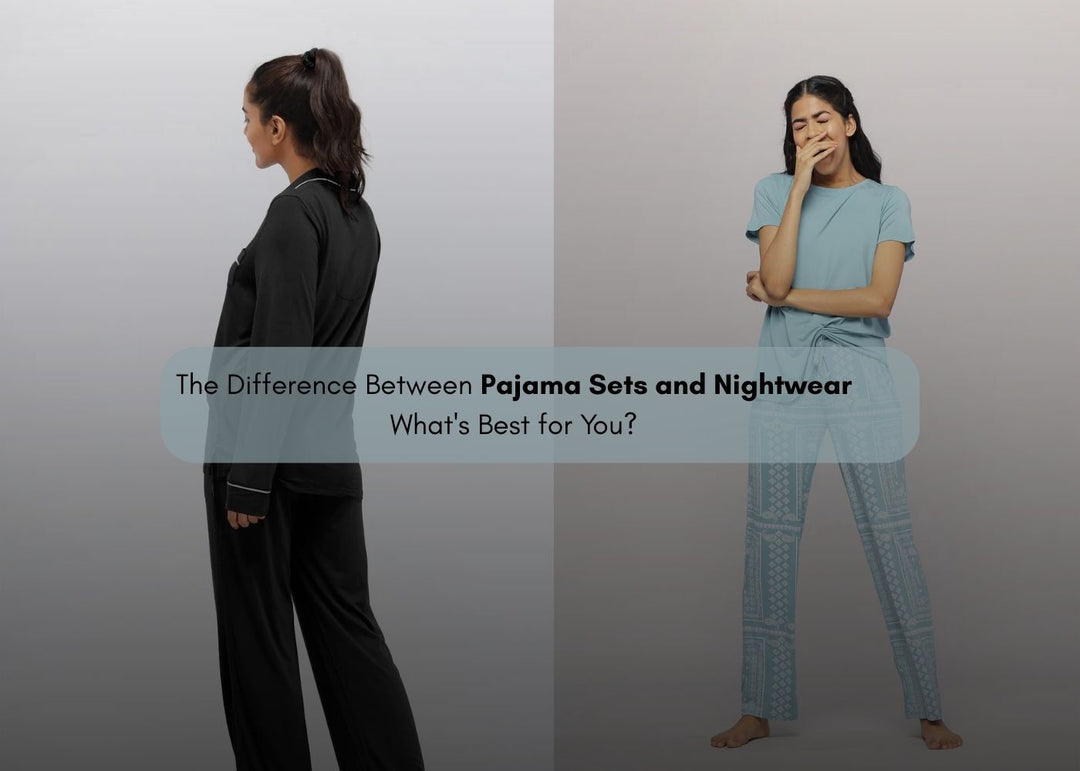 difference between pajama sets and nightwear