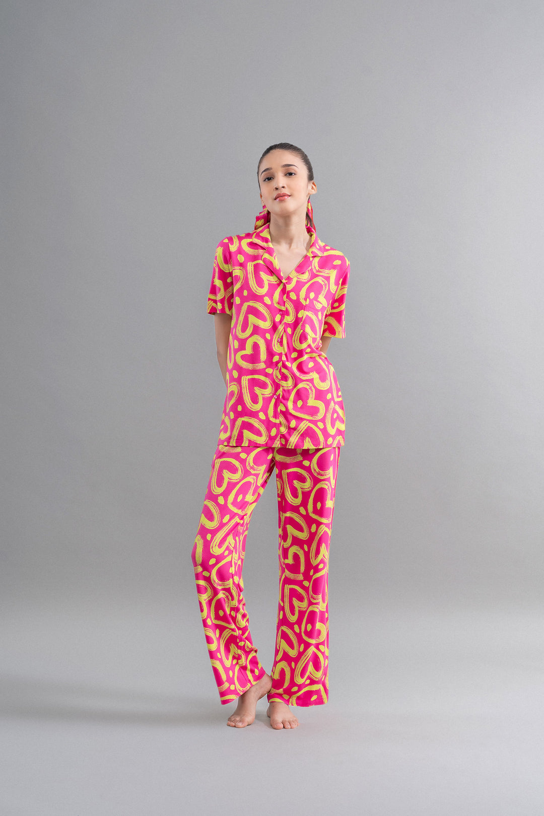 Limited Edition Lovestruck Pink Heart Pajama Set