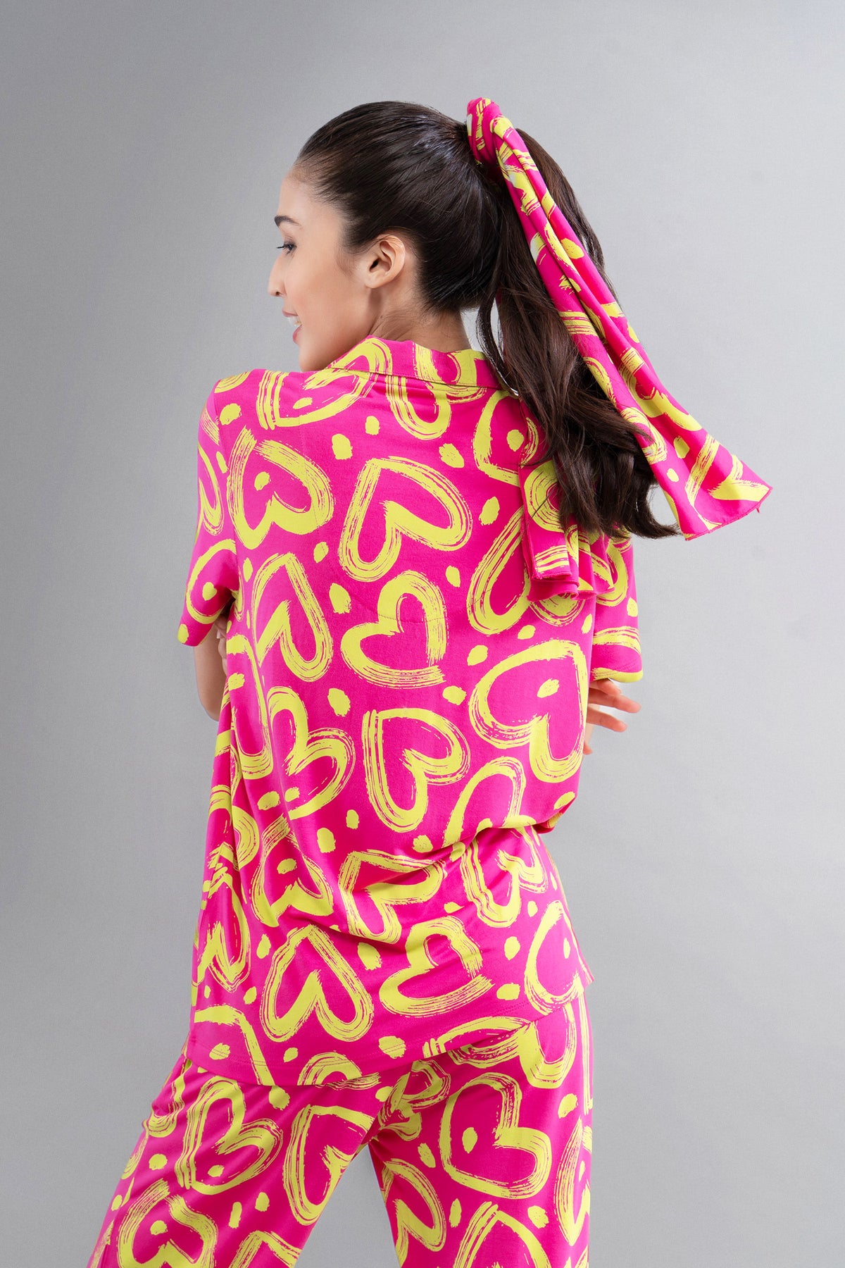 Limited Edition Lovestruck Pink Heart Half Sleeve Shirt