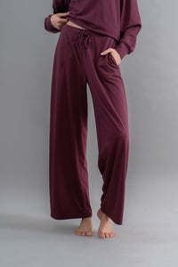 Limited Edition Luxflo® Ruby Flared Pajamas for comfortable travel.