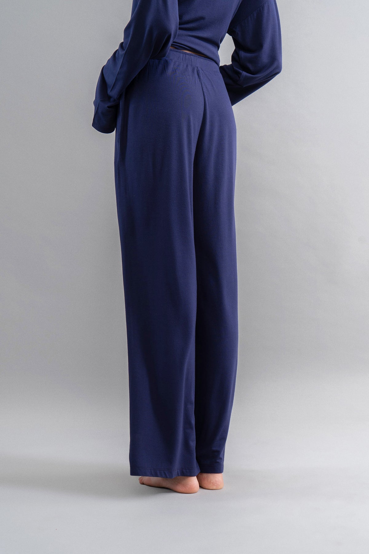 Deep Navy Supima Flared Pajamas