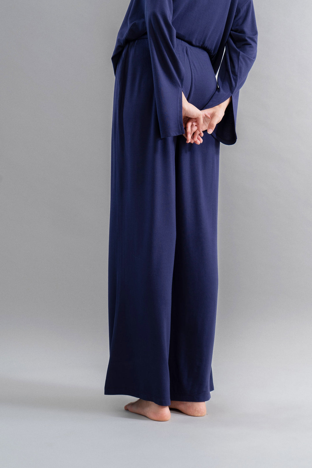 Deep Navy Supima Flared Pajamas