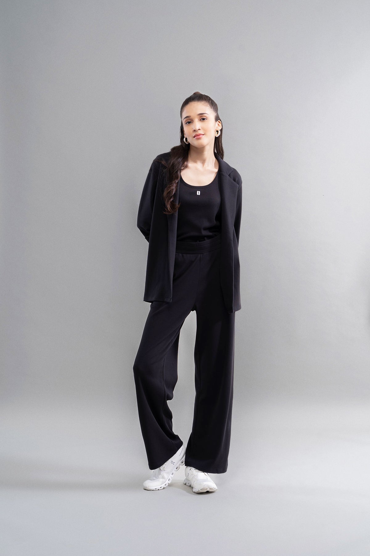 Snugknit® Black Flared Pant
