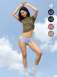 10-Pack Supima® Modal Hipster Nessies-Never Run Out Set