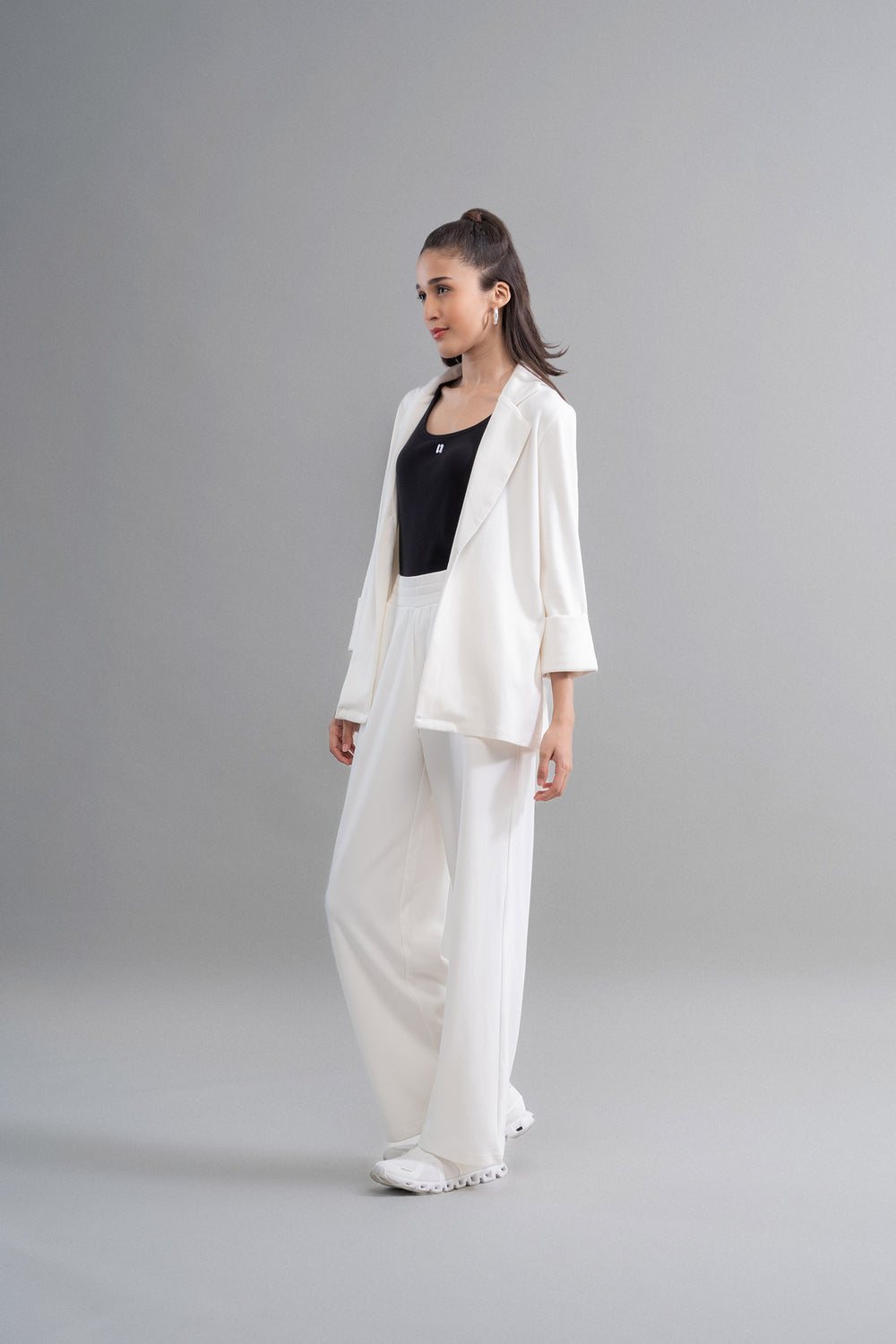 Snugknit® Ivory Flared Pant With Tank Top