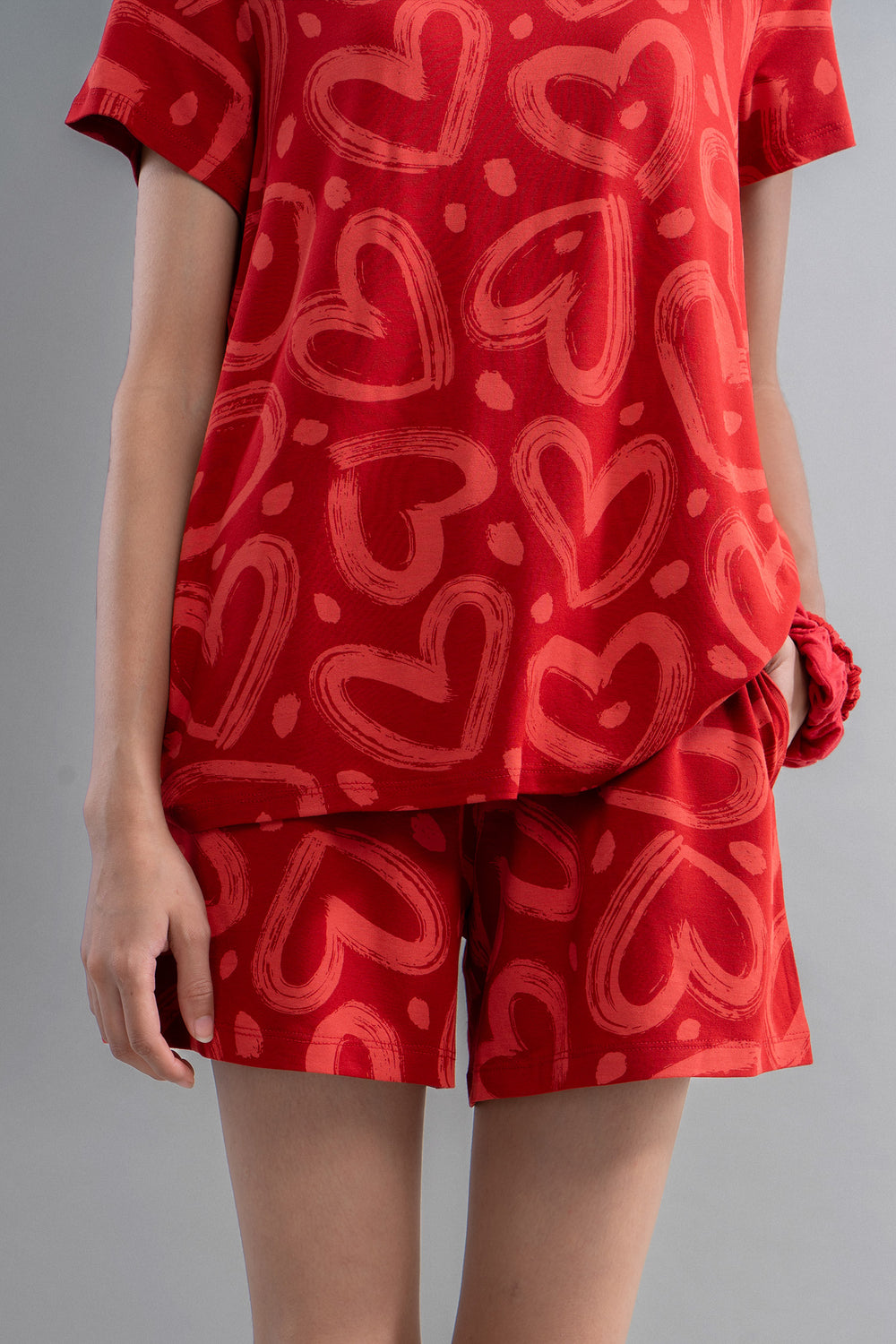 Lovestruck Hearts Red Tee