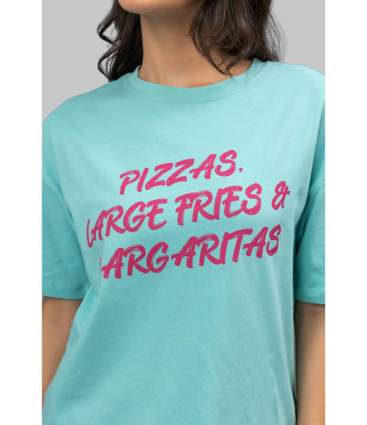 Pink Plaid Party Pajama Set With Foodie Tee