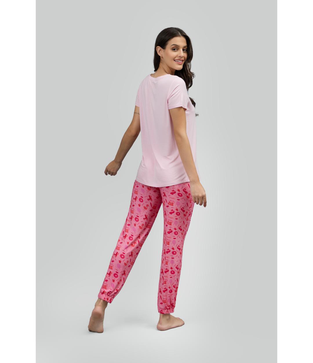 Be Pink solid pajama set