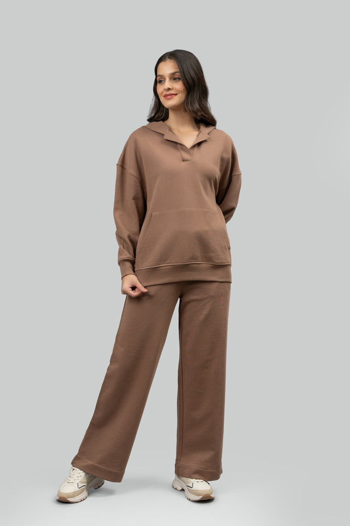 Mocha Terry Hoodie Co-ord Set