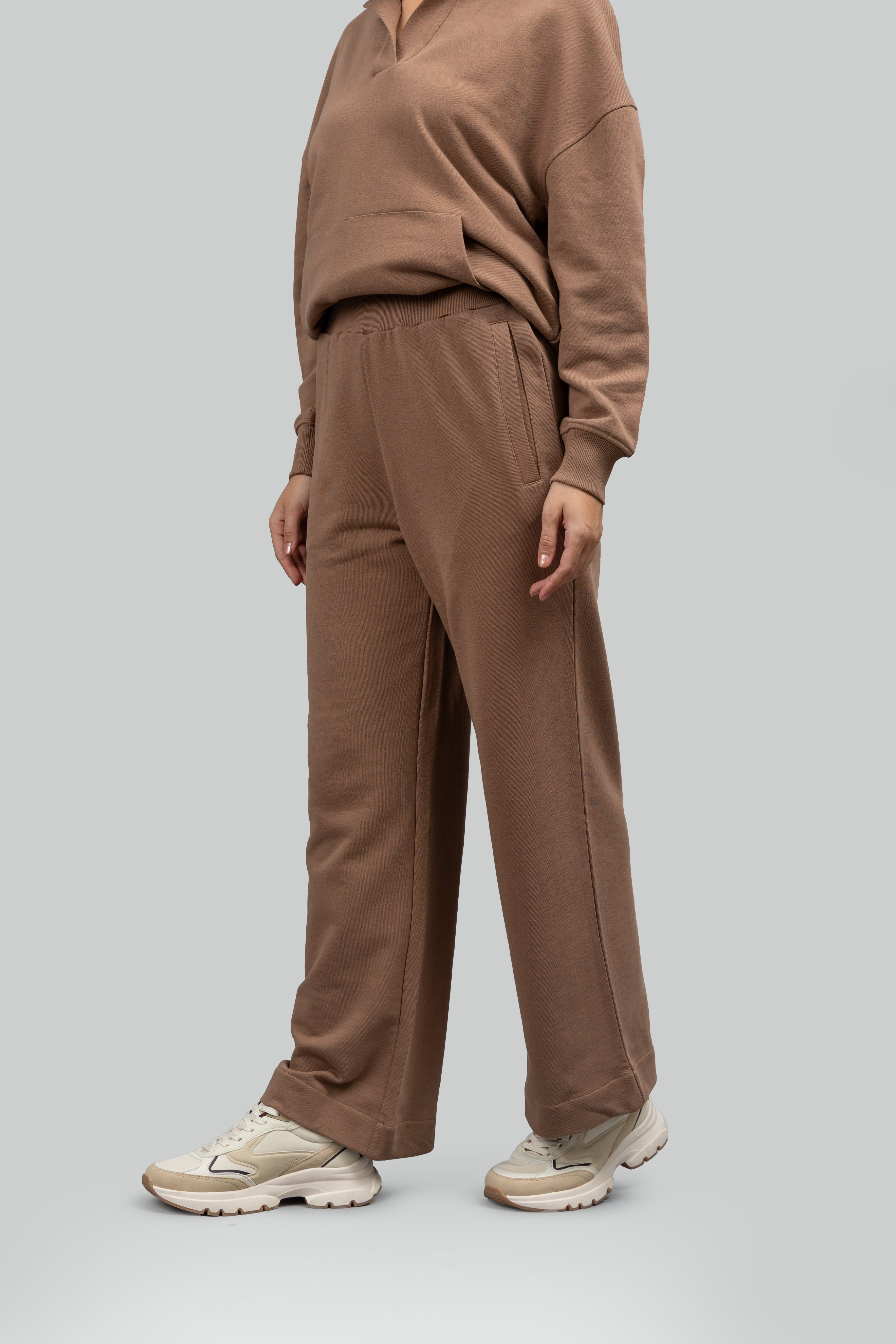 Mocha Wide Leg Lounge Pants – NeceSera