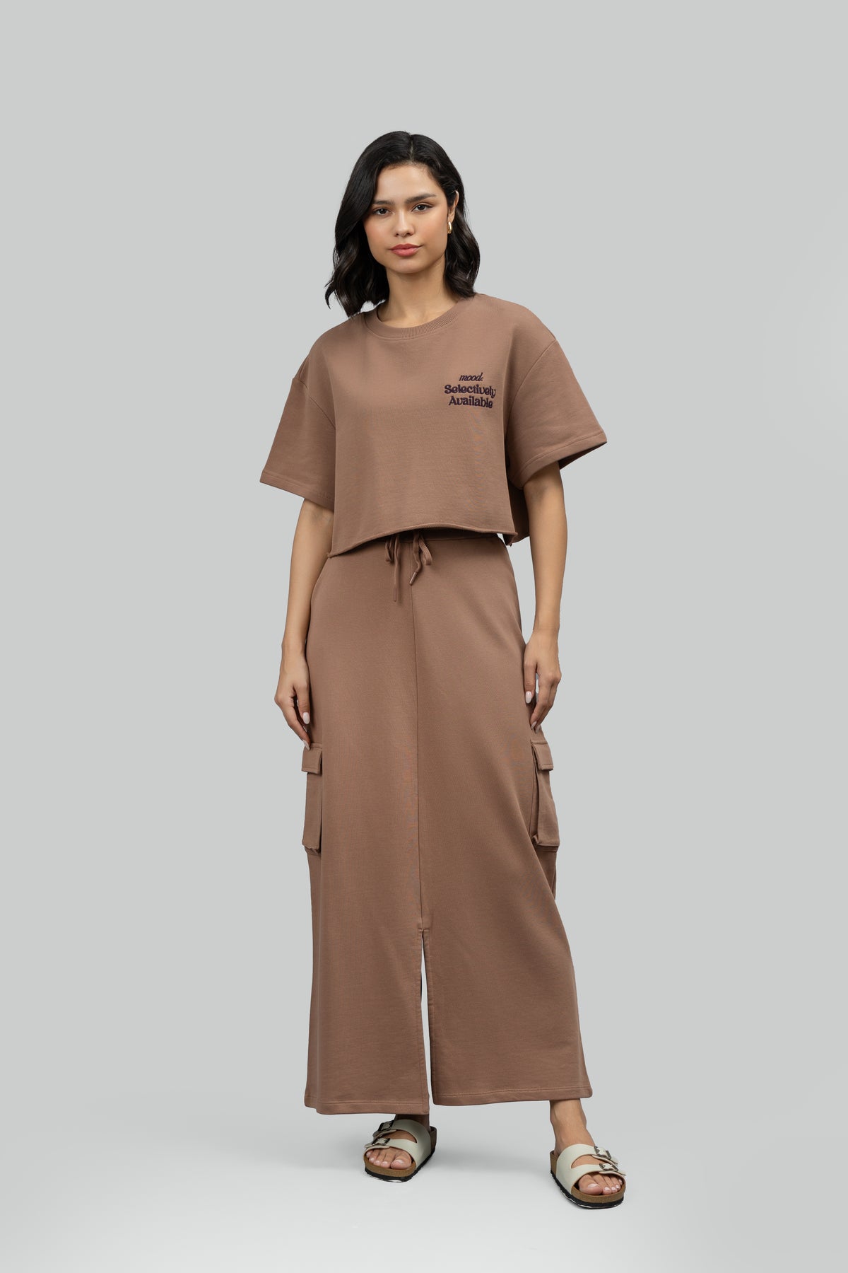 Selectively Available' Terry Crop Top