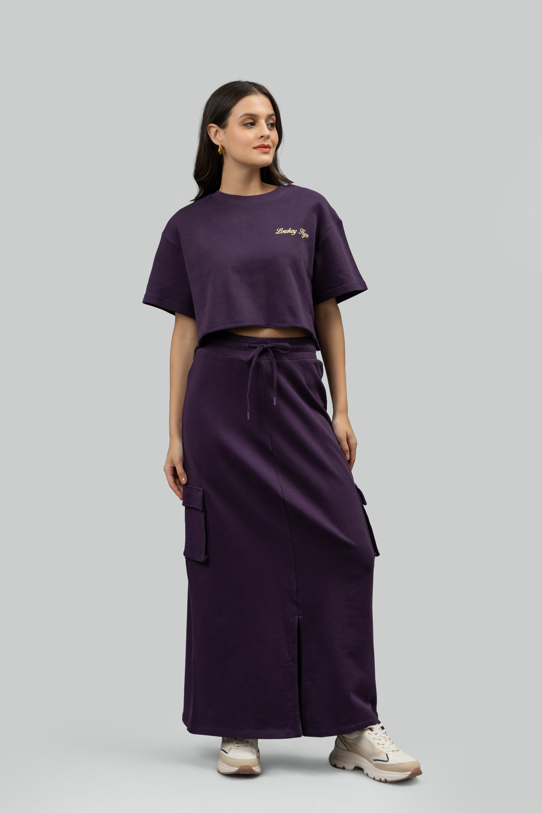 'Lowkey Hype' Terry Skirt Set