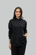 Midnight Black Oversized Hoodie