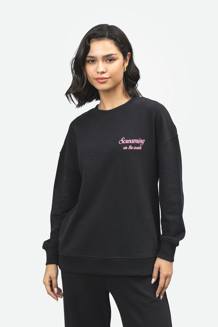 'Screaming On The Inside' Terry Sweatshirt