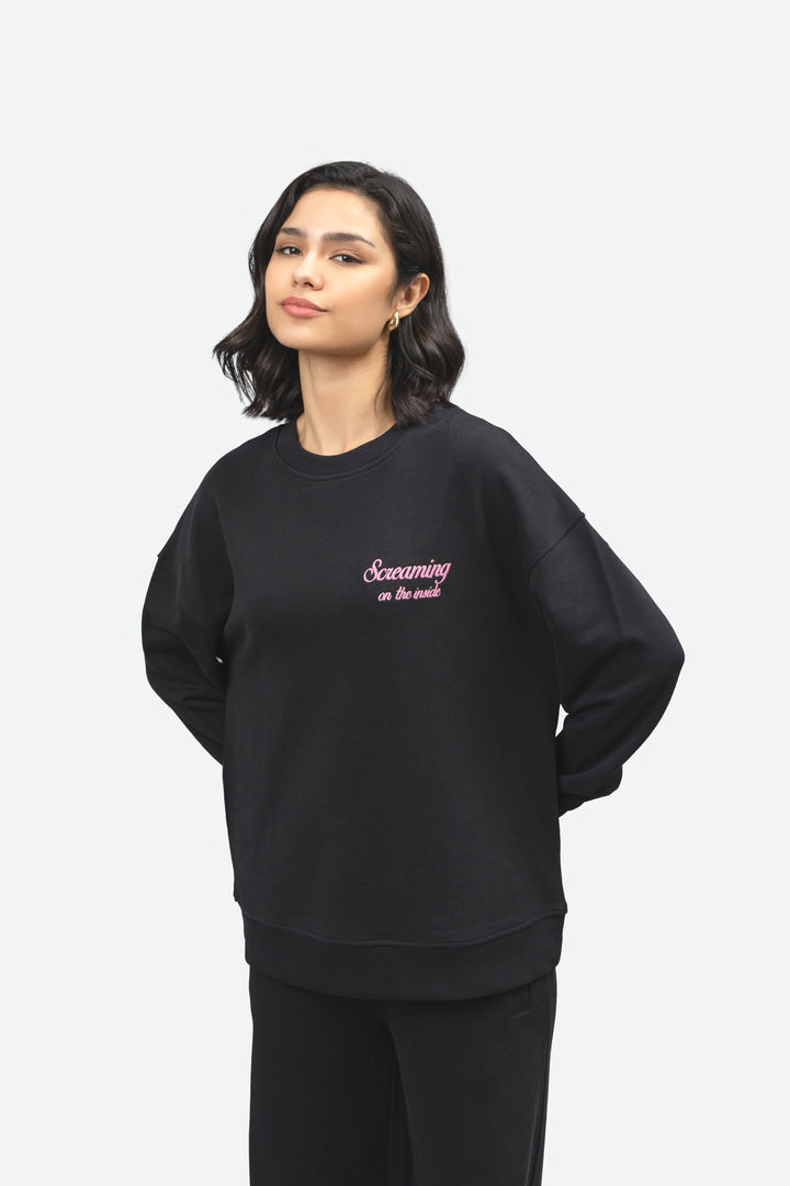 'Screaming On The Inside' Terry Sweatshirt