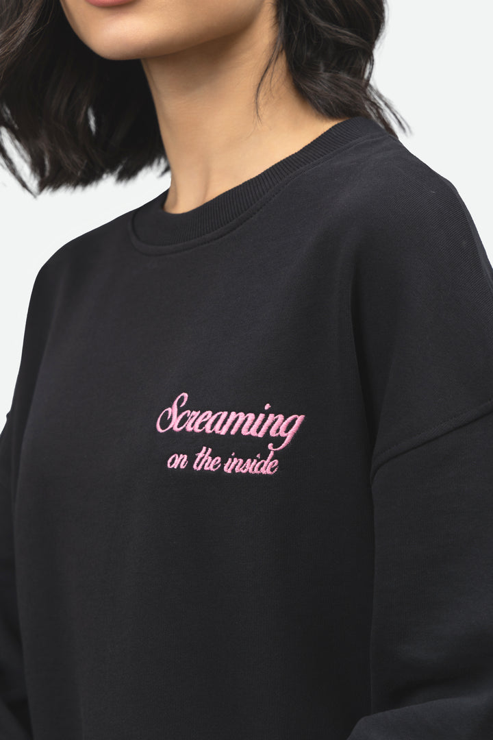 'Screaming On The Inside' Terry Sweatshirt