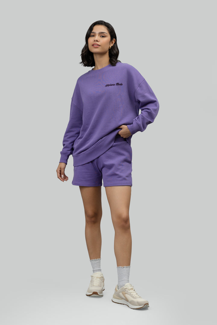 'Airplane Mode' Terry Shorts Lounge Set