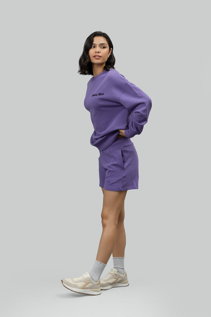 'Airplane Mode' Terry Shorts Lounge Set