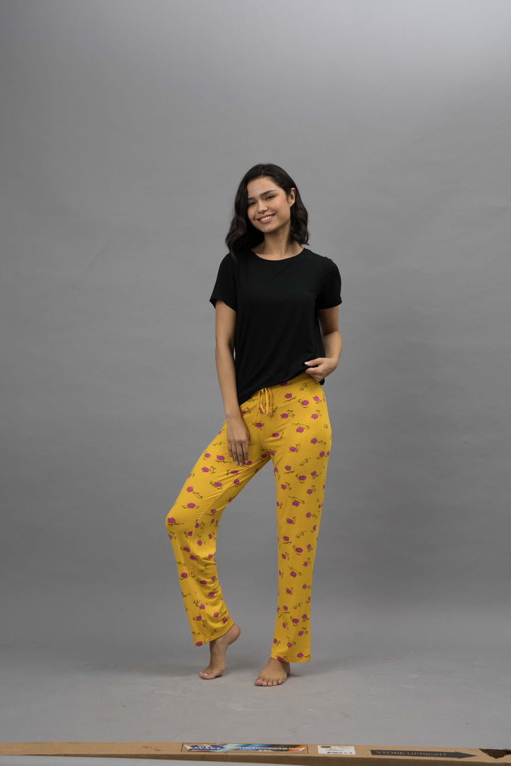 Fuffy Kitty Solid Pajama Set