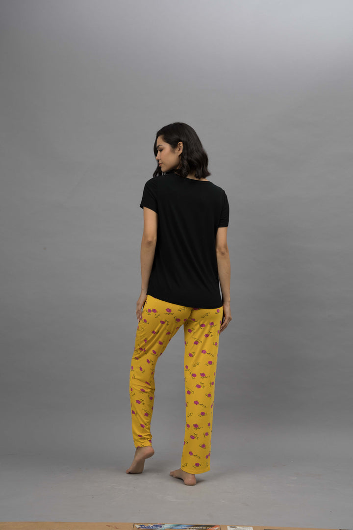 Fuffy Kitty Solid Pajama Set
