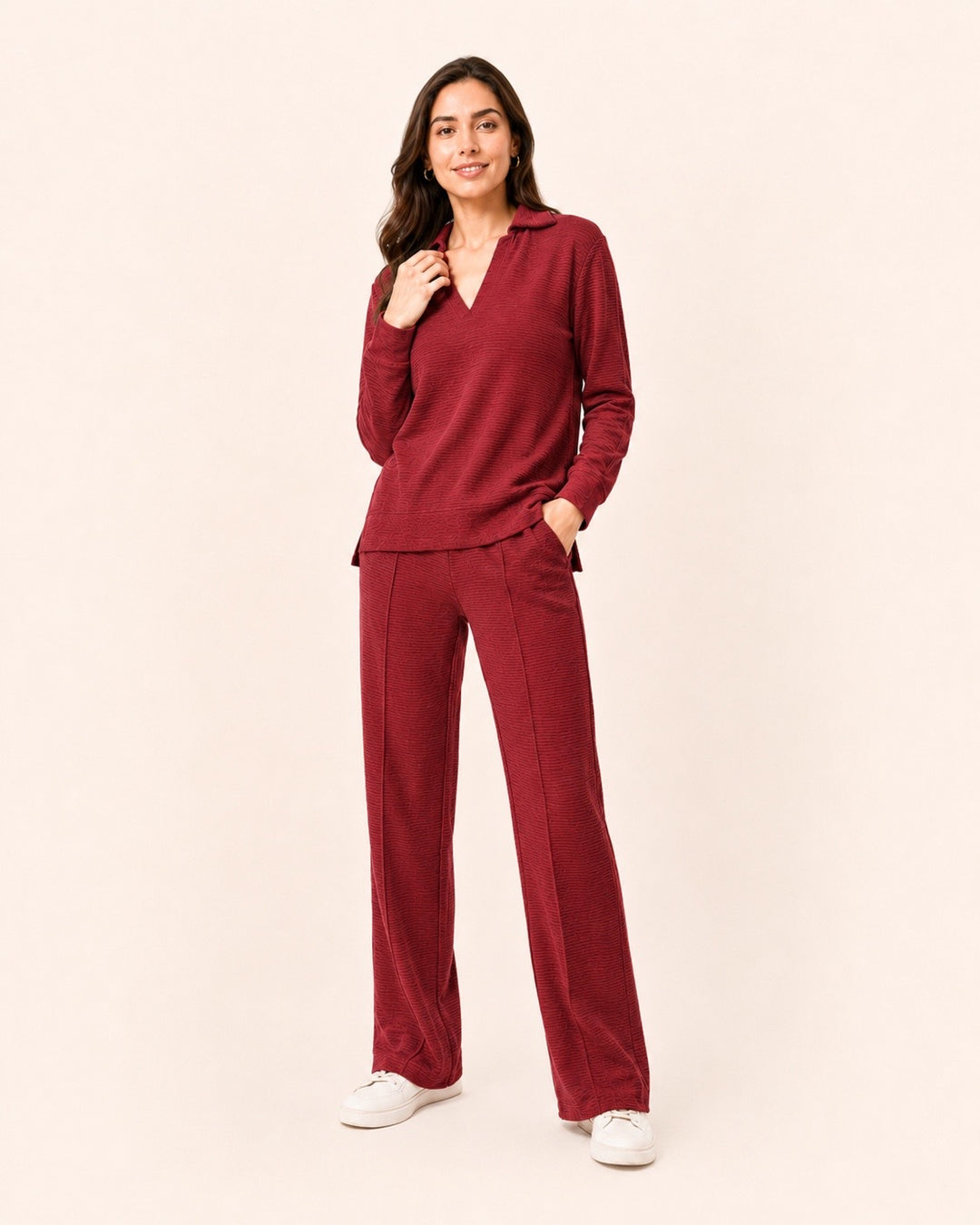 Rust Ottoman Long-Sleeve Set
