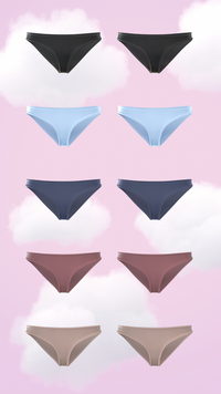 10-Pack Supima® Modal Full Coverage Bikini Nessies-Never Run Out Set