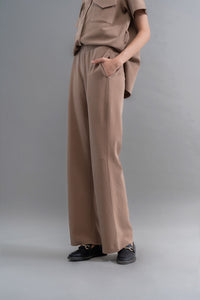 Lushknit® 2.0 Earthy Brown Straight Mulititask Pants - Product Image 1
