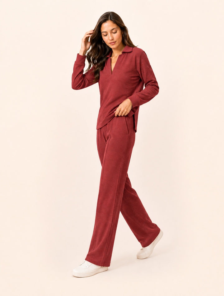Rust Ottoman Long-Sleeve Set
