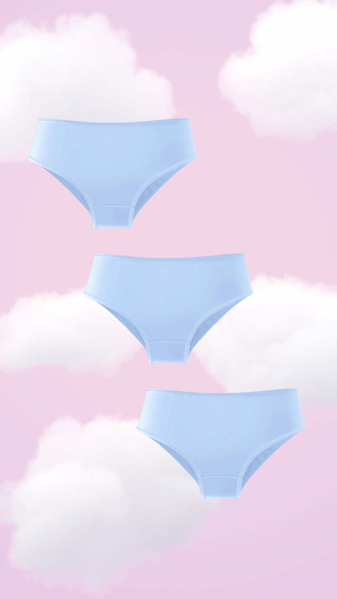 3-Pack Supima® Modal Brief Nessies-Airy Blue