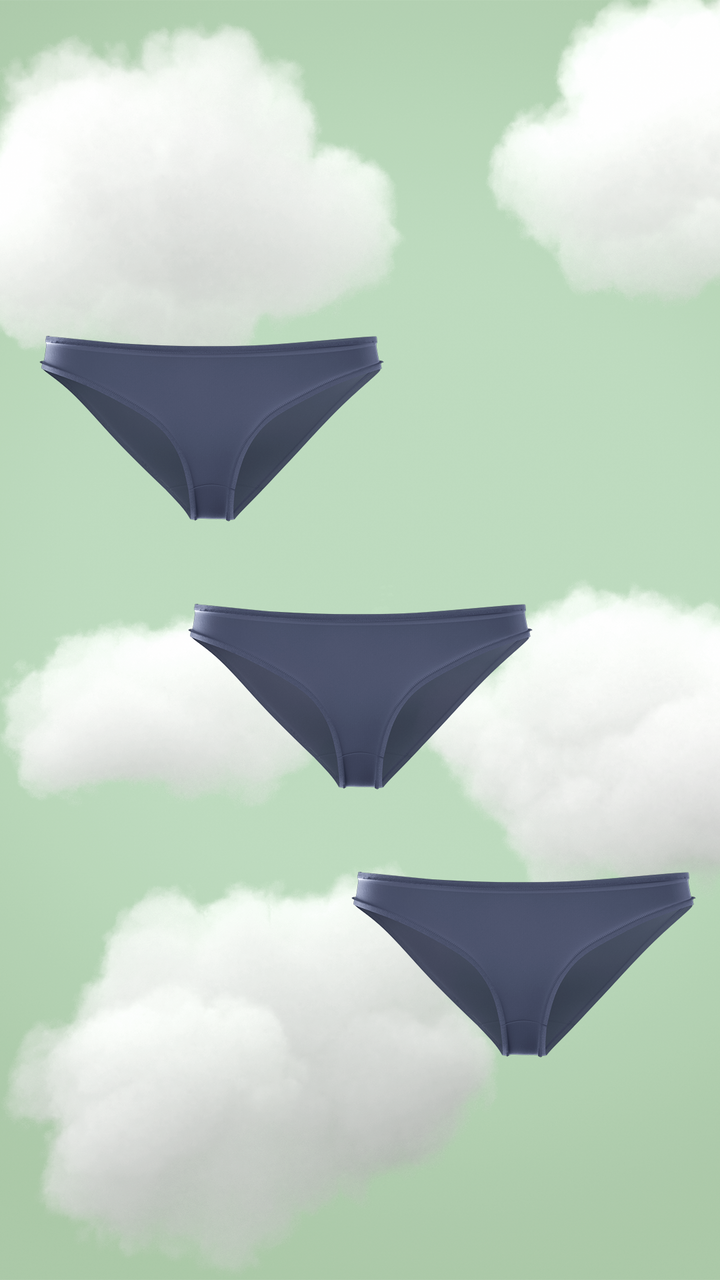 3-Pack Supima® Modal Full Coverage Bikini Nessies- Cozy Navy