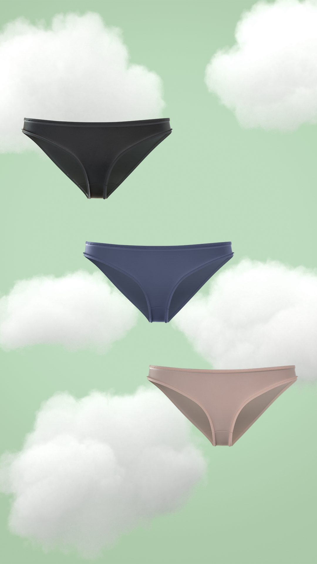 3-Pack Supima® Modal Full Coverage Bikini Nessies-Everyday Neutrals