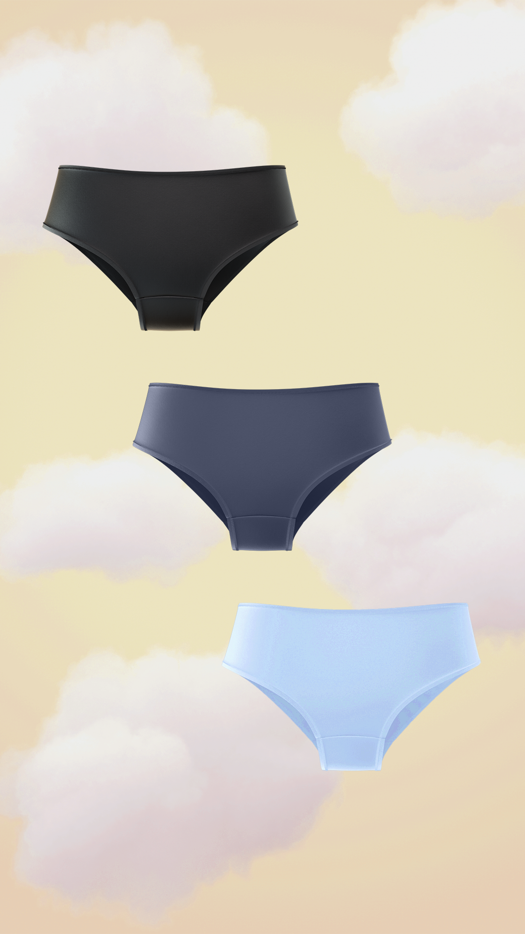 3-Pack Supima® Modal Brief Nessies-Everyday Blues
