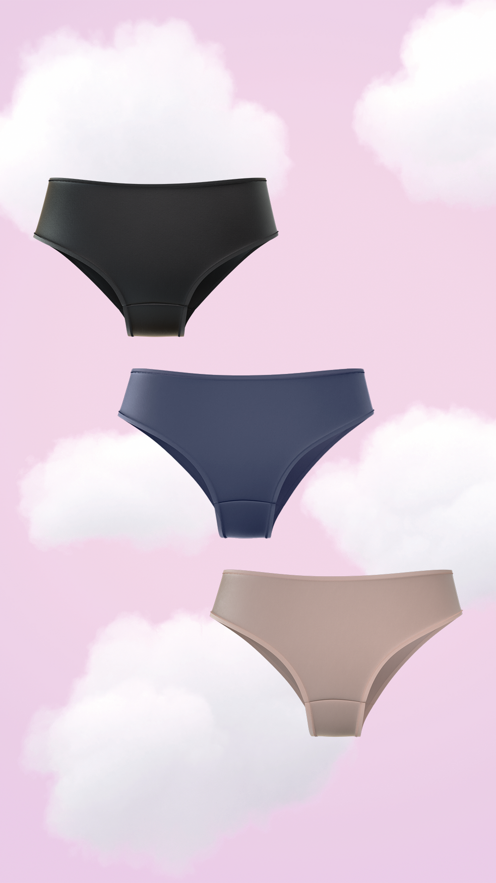 3-Pack Supima® Modal Hipster Nessies-Everyday Neutrals