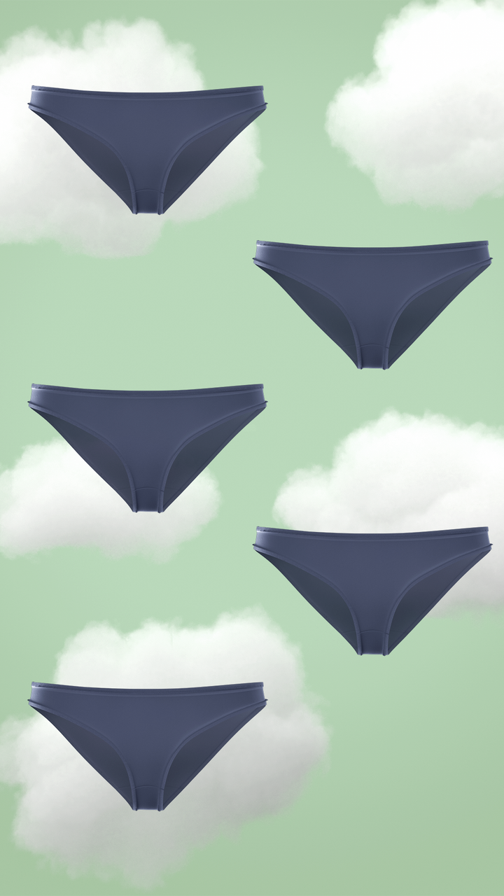 5-Pack Supima® Modal Full Coverage Bikini Nessies- Cozy Navy