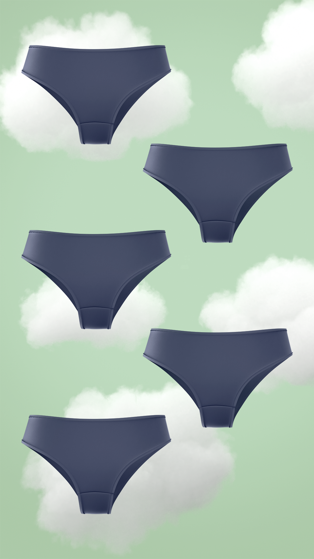 5-Pack Supima® Modal Hipster Nessies-Cozy Navy