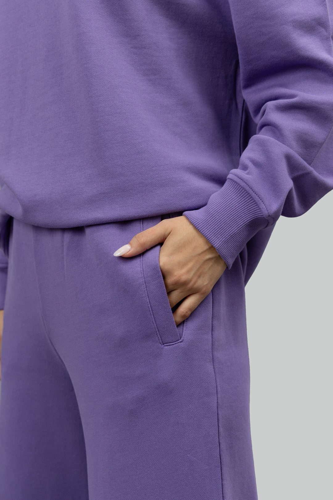 Soft Lavender Wide Leg Lounge Pants