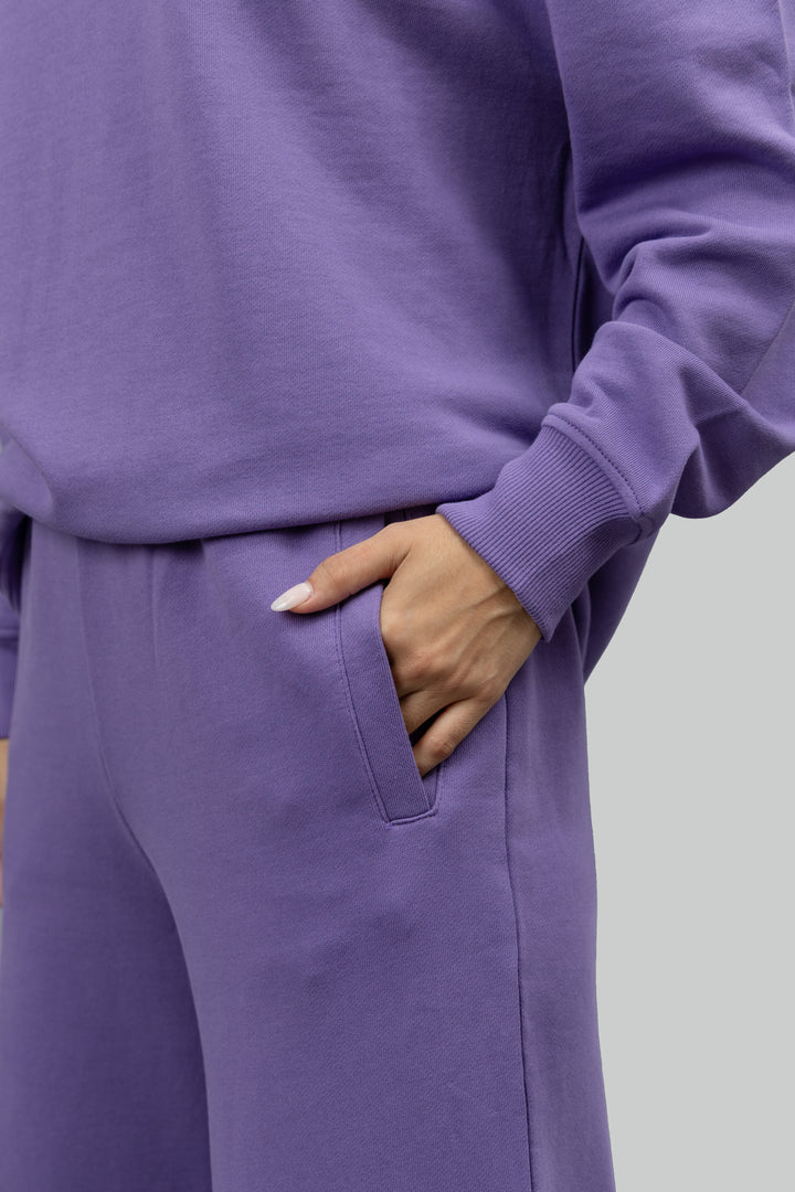 Soft Lavender Wide Leg Lounge Pants
