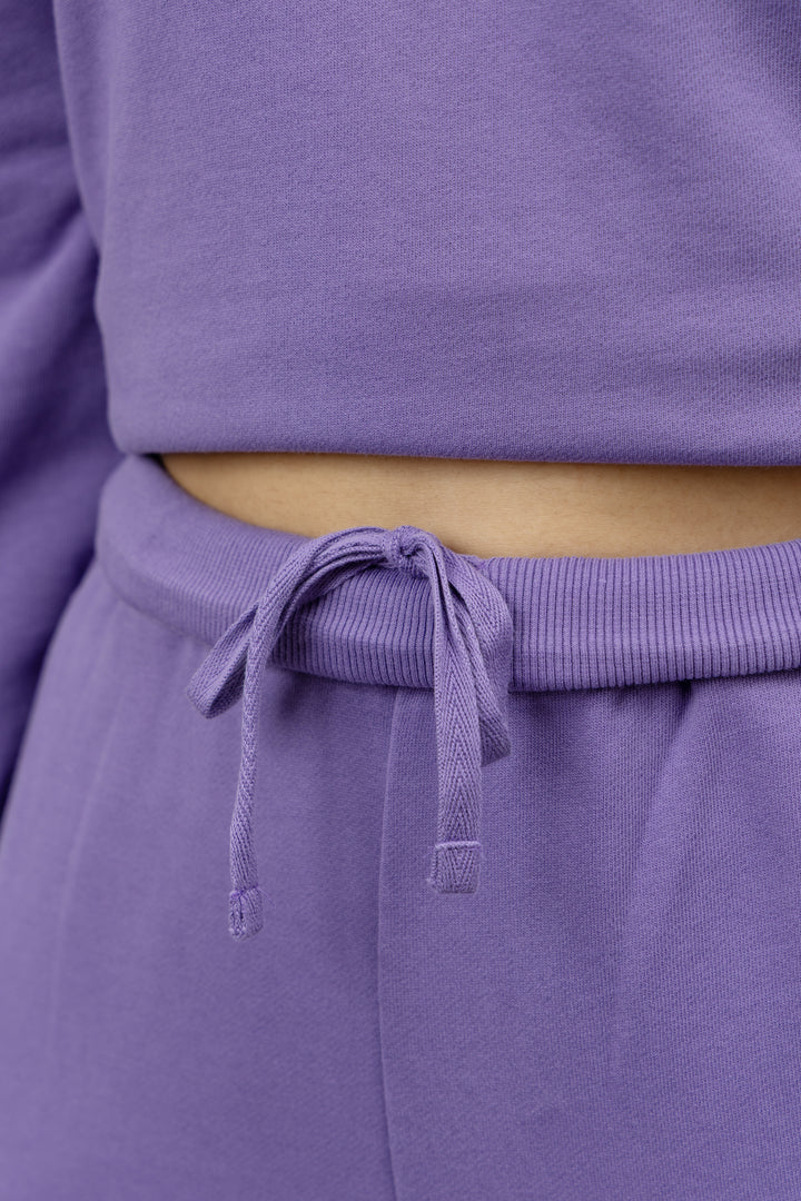 Soft Lavender Wide Leg Lounge Pants
