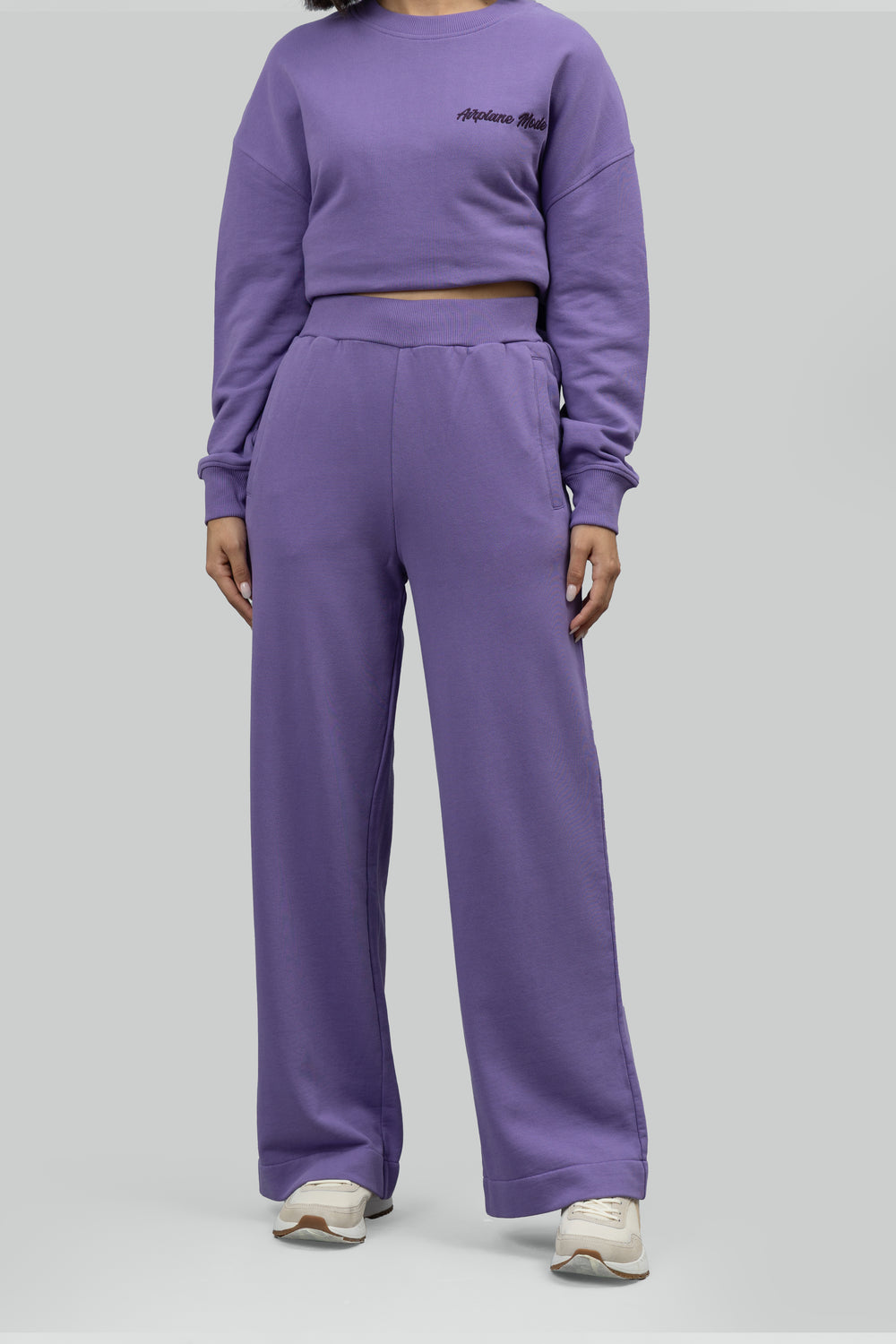 Soft Lavender Wide Leg Lounge Pants