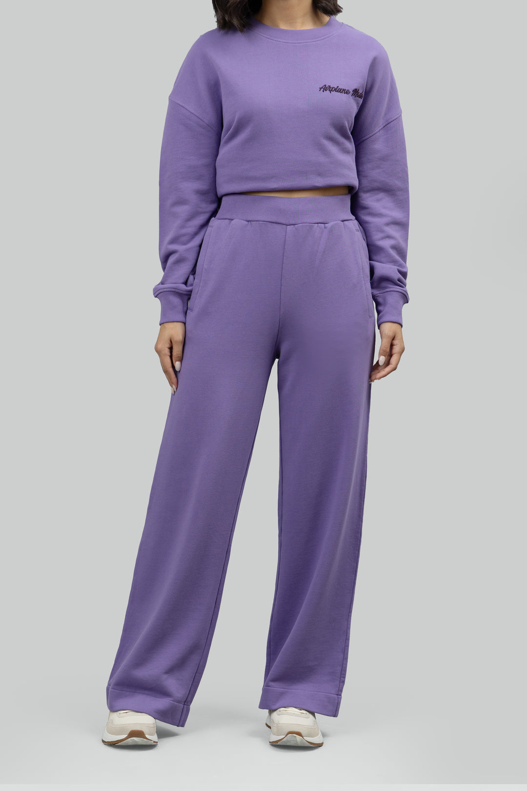 Soft Lavender Wide Leg Lounge Pants