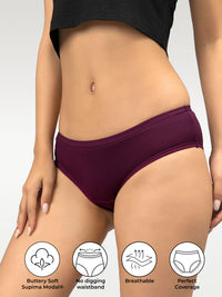 Set of 5 Hipster - Soothing Ruby Supima Modal Nessies